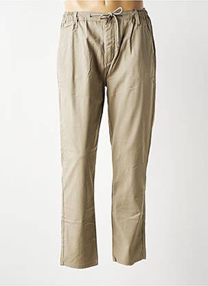 Pantalon chino tissage popeline taille normale beige BENSON & CHERRY homme