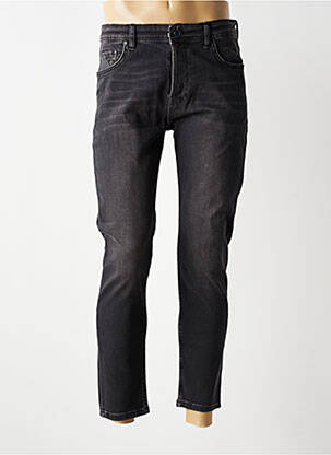 Jeans coupe slim fermeture boutonnée sur le devant taille normale gris BENSON & CHERRY homme