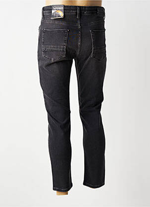 Jeans coupe slim fermeture boutonnée sur le devant taille normale gris BENSON & CHERRY homme