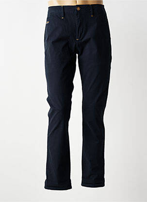 Pantalon chino tissage popeline taille normale bleu BENSON & CHERRY homme