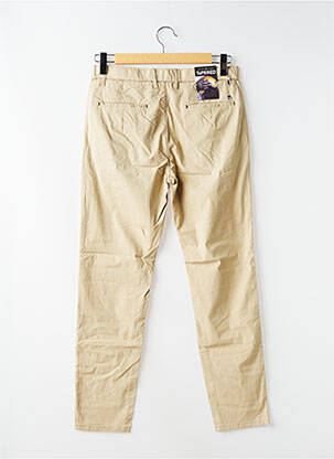 Pantalon chino tissage popeline taille normale beige BENSON & CHERRY homme