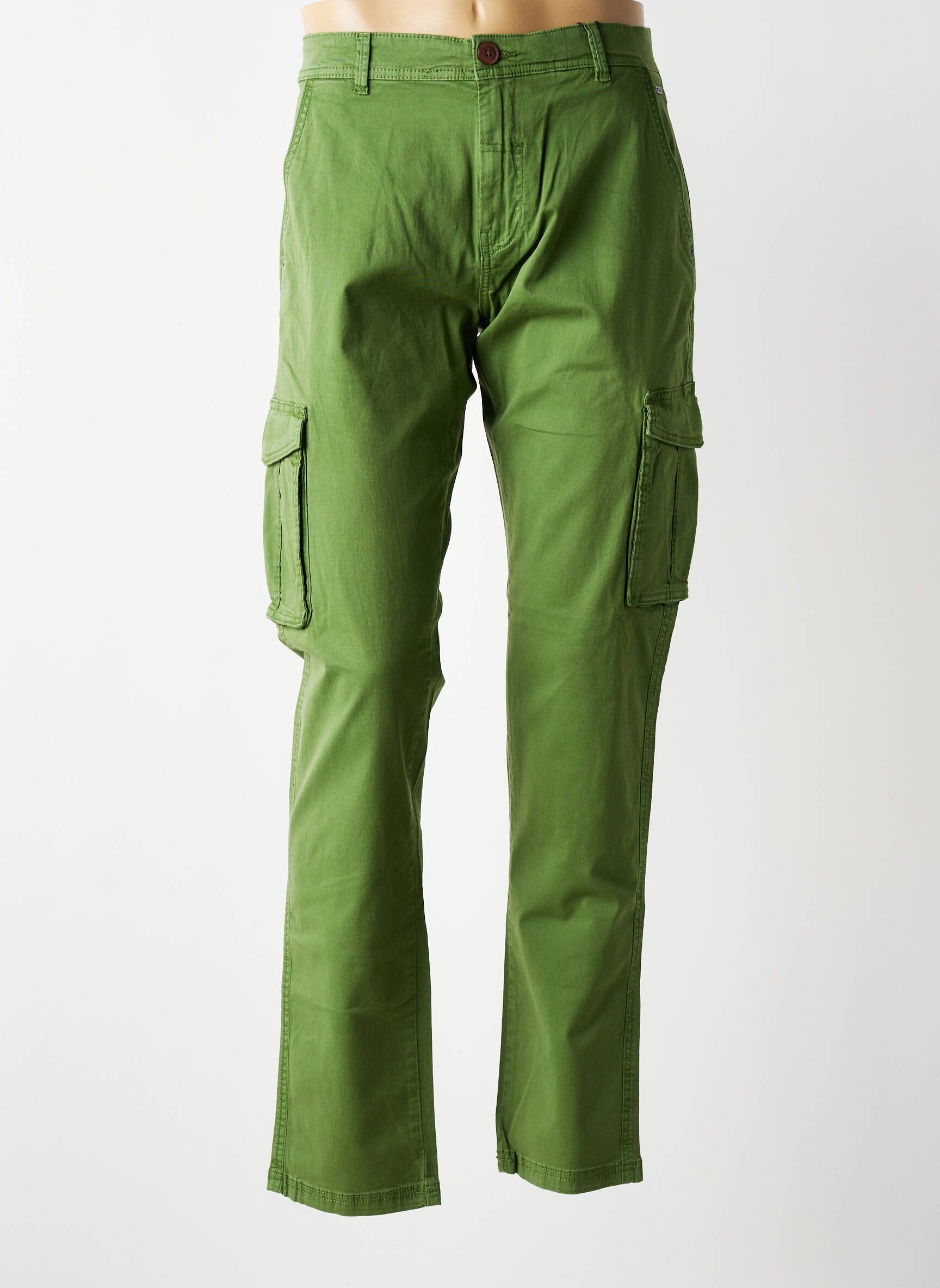 Pantalon cargo slim taille normale vert BLEND homme
