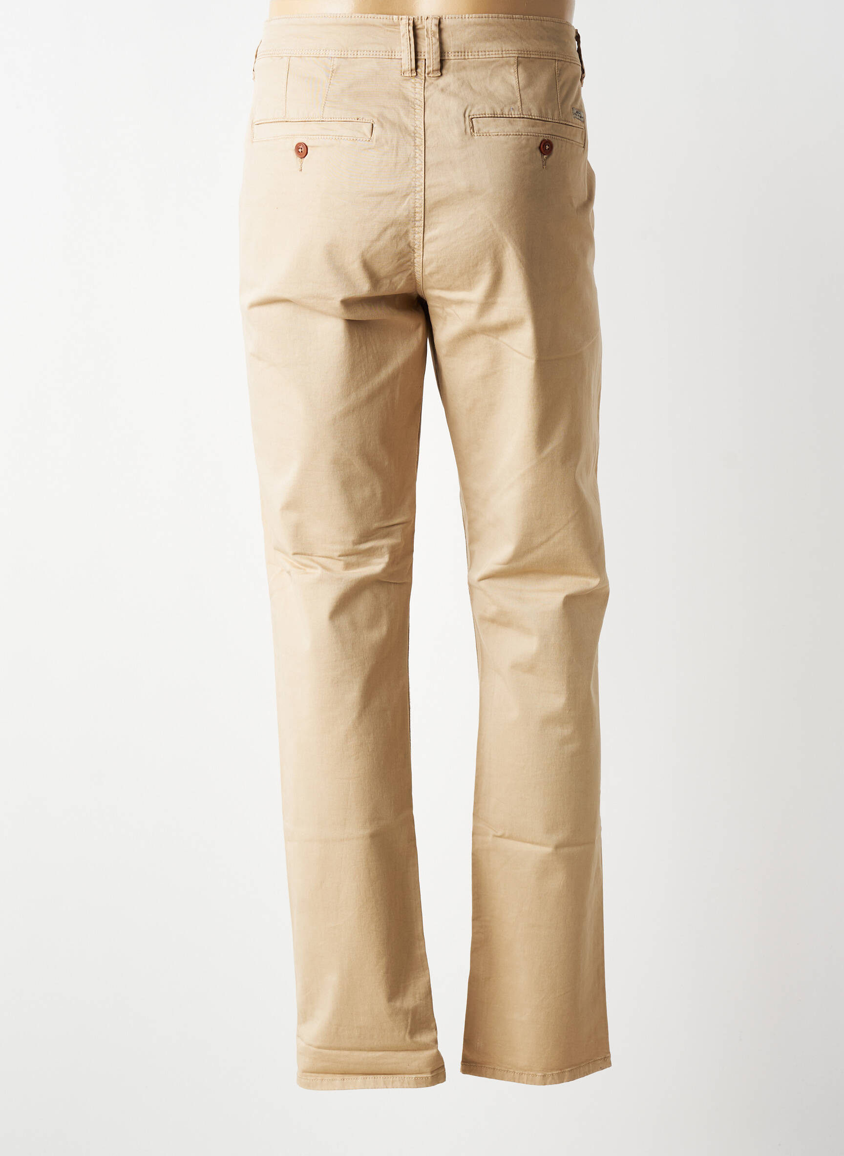 Pantalon chino stretch taille normale beige BLEND homme