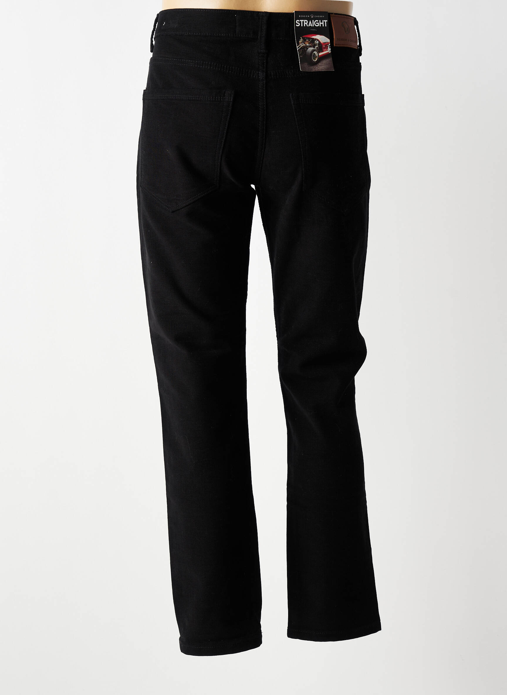 Jeans coupe slim poches taille normale noir BENSON & CHERRY homme