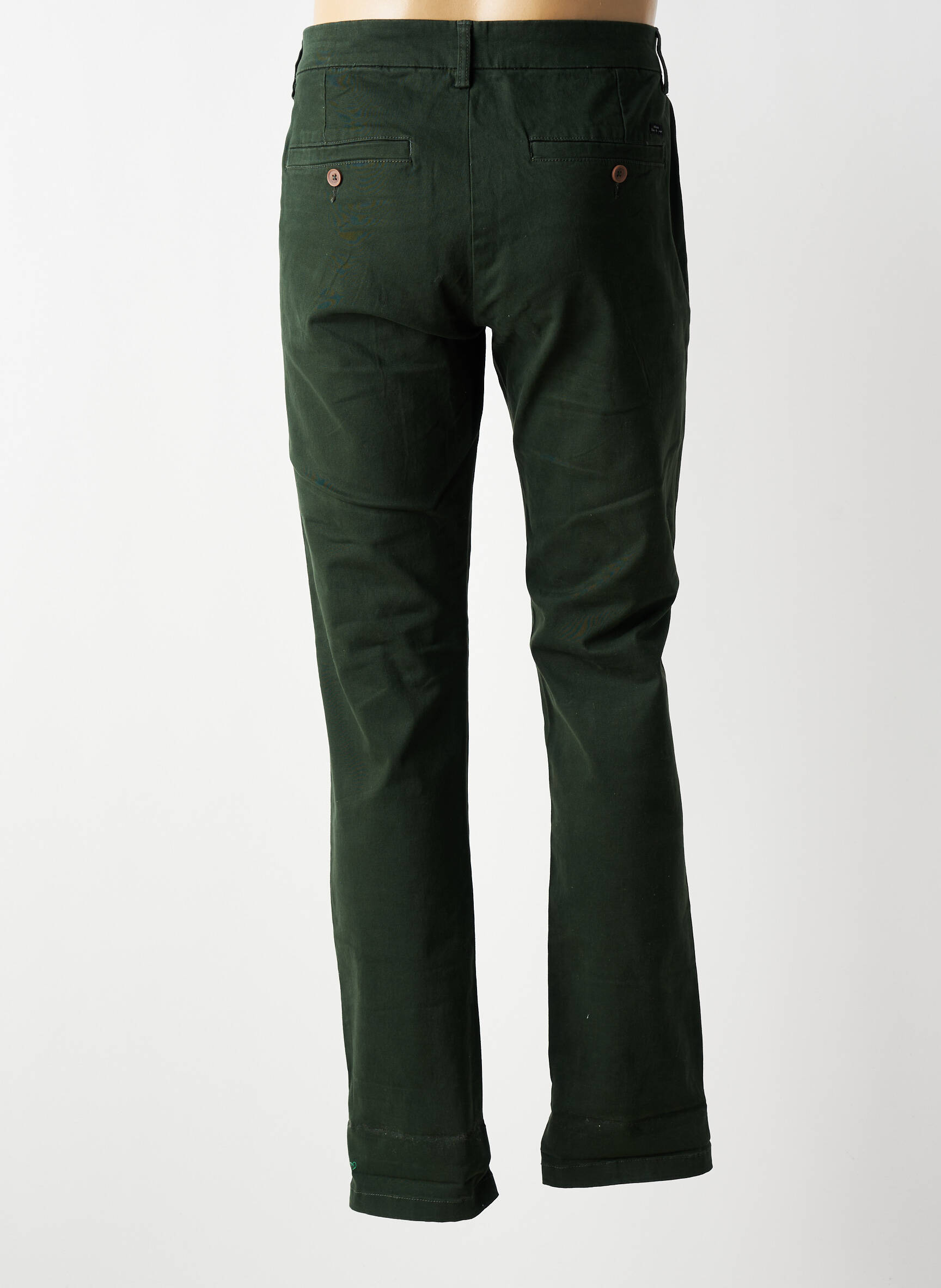 Pantalon chino stretch taille normale vert BLEND homme