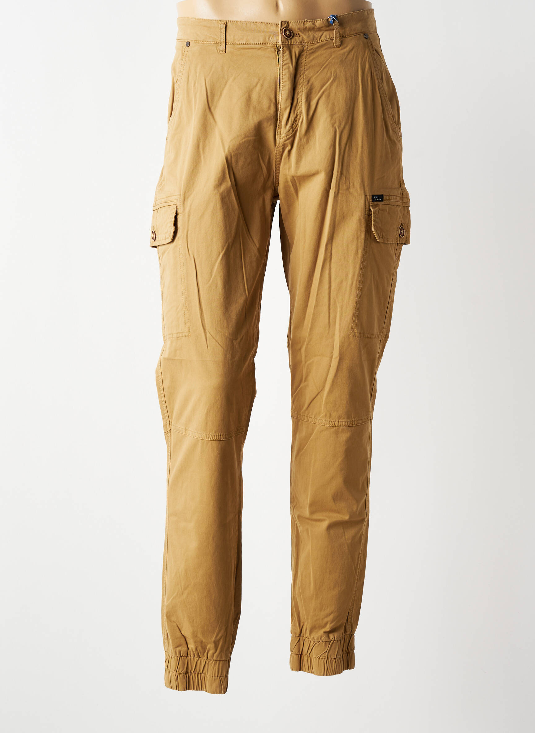Pantalon cargo resserrée sur le bas taille normale beige BLEND homme