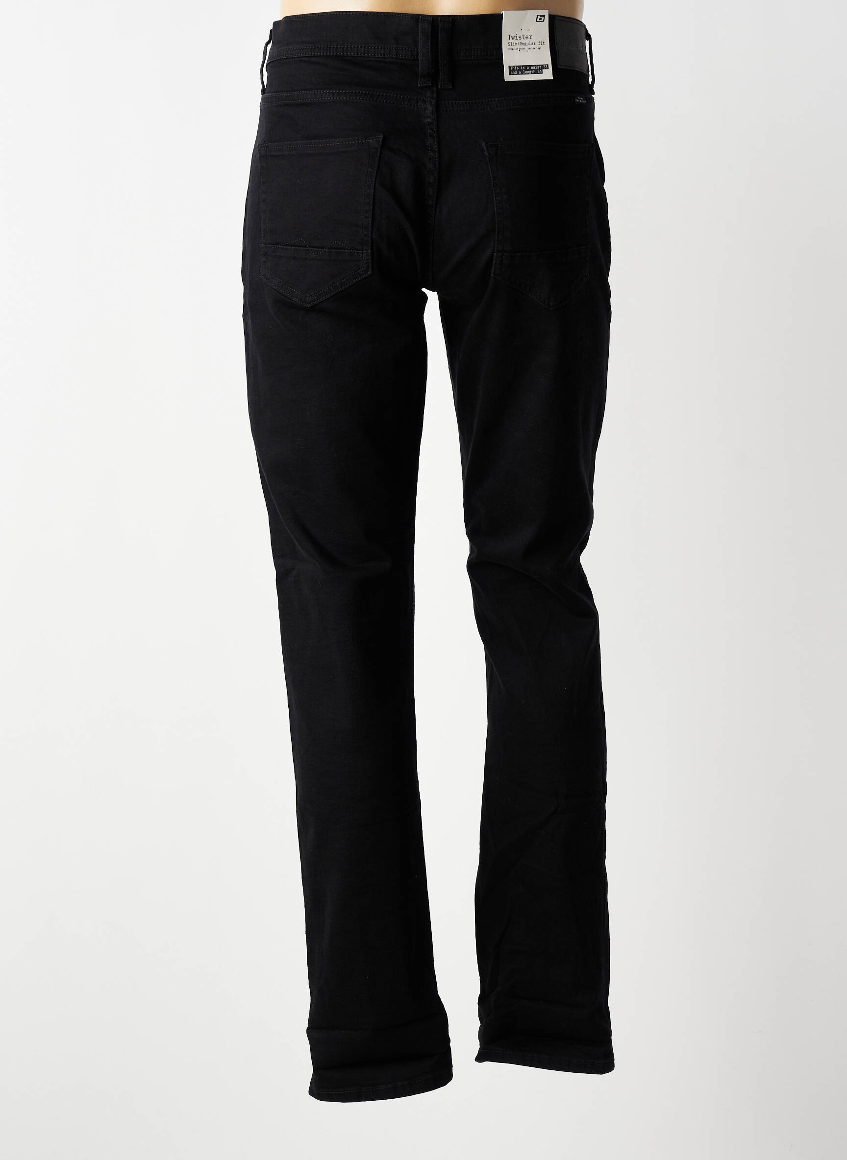 Jeans coupe slim stretch taille normale noir BLEND homme