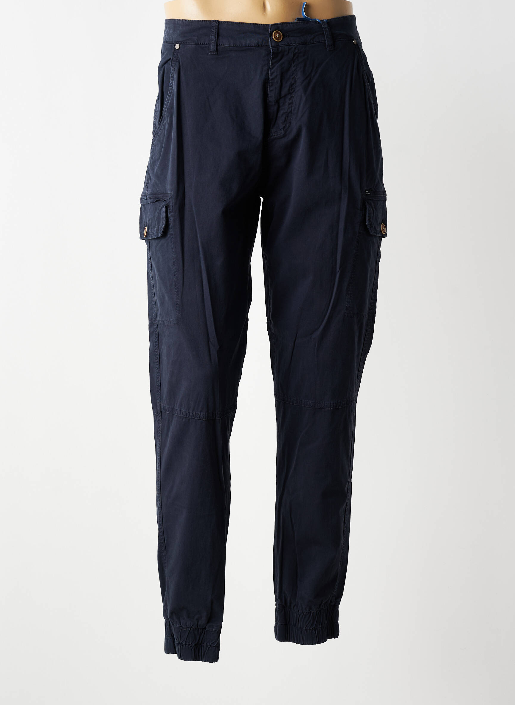 Pantalon cargo resserrée sur le bas taille normale bleu BLEND homme