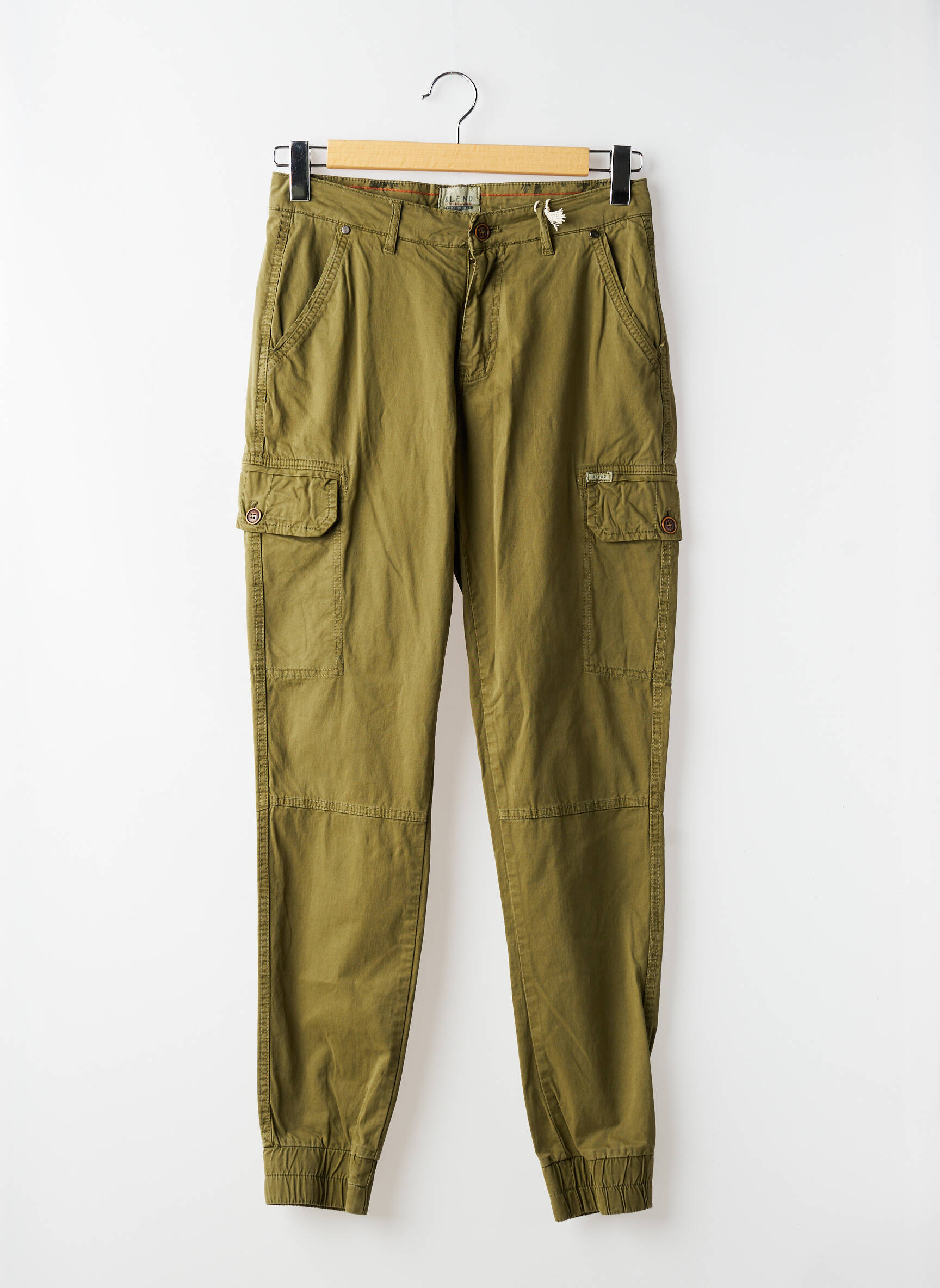 Pantalon cargo resserrée sur le bas taille normale vert BLEND homme