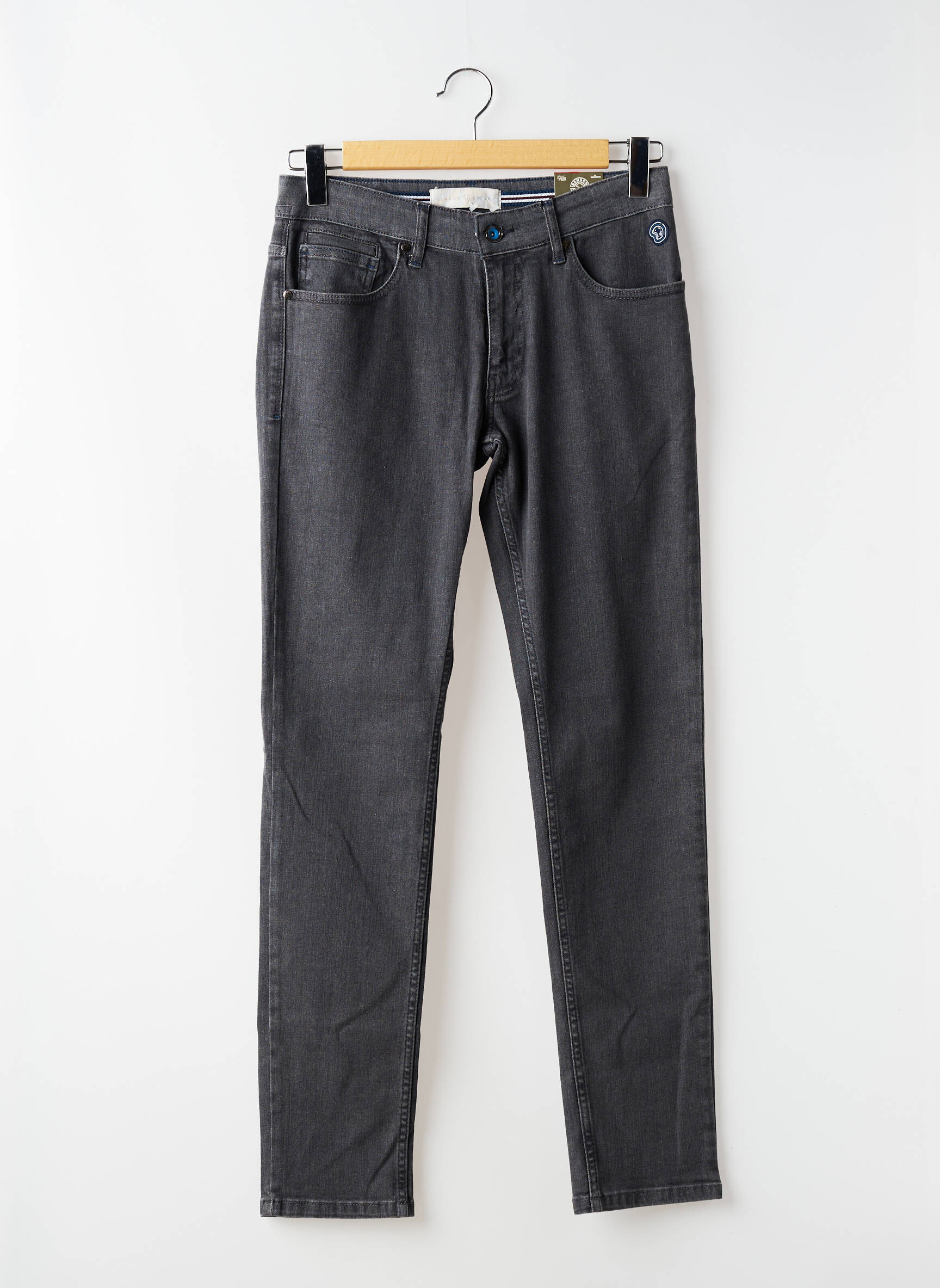 Jeans coupe slim stretch taille normale gris BENSON & CHERRY homme