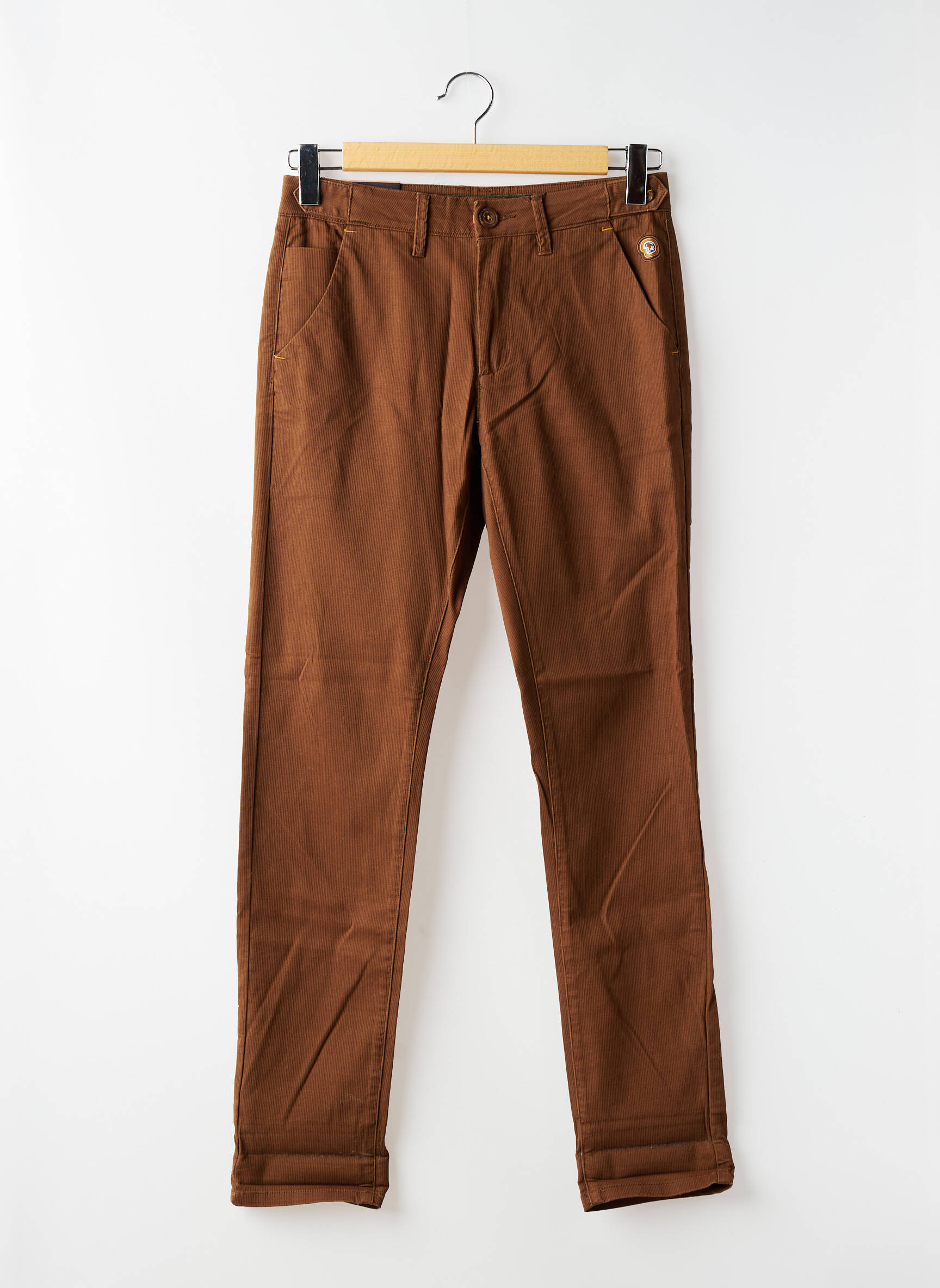 Pantalon chino stretch taille normale marron BENSON & CHERRY homme