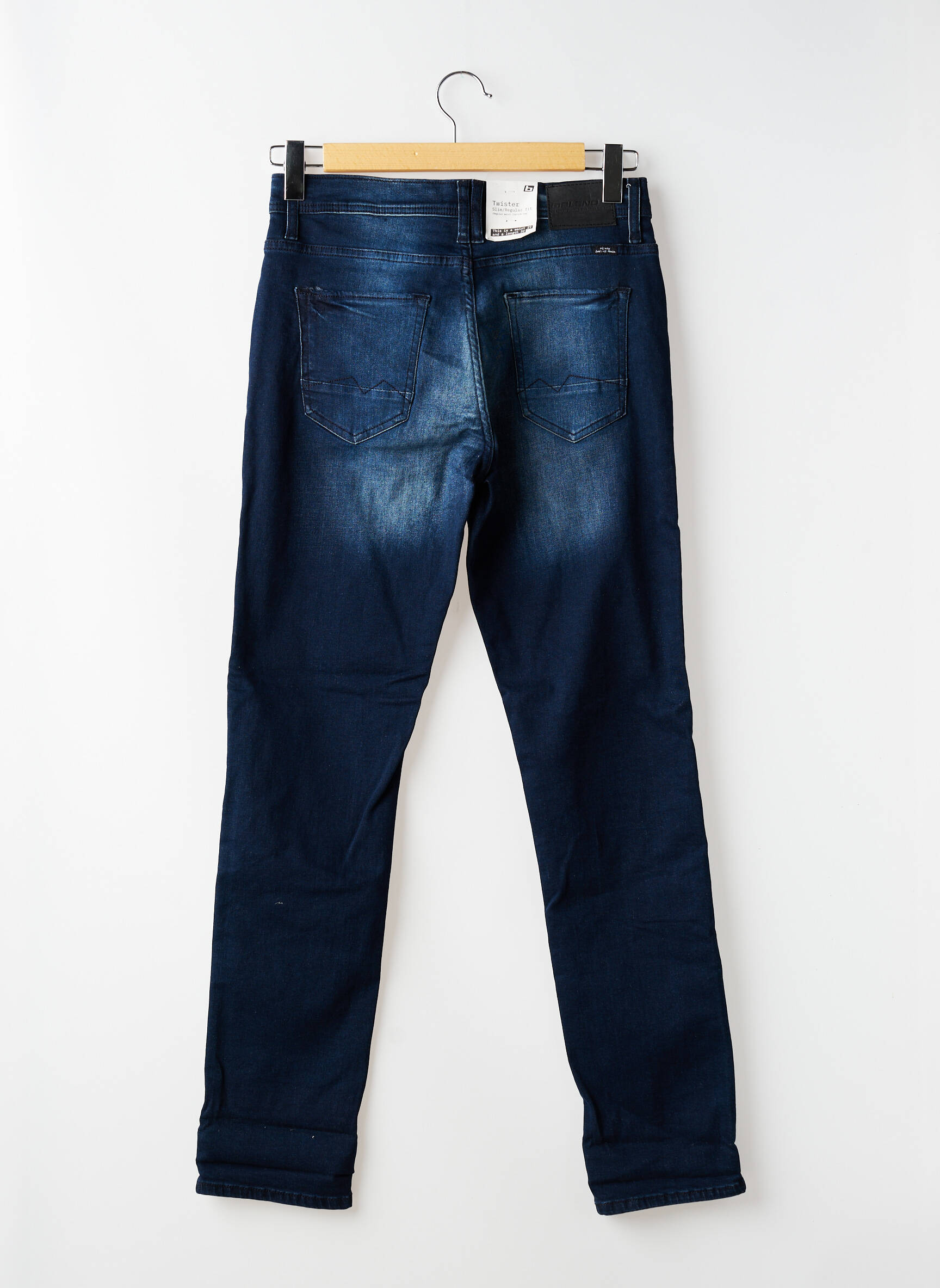 Jeans coupe slim stretch taille normale bleu BLEND homme