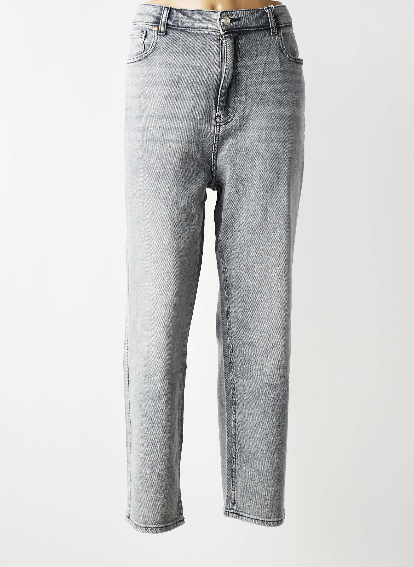 Jeans coupe slim stretch taille normale gris ONLY CARMAKOMA femme
