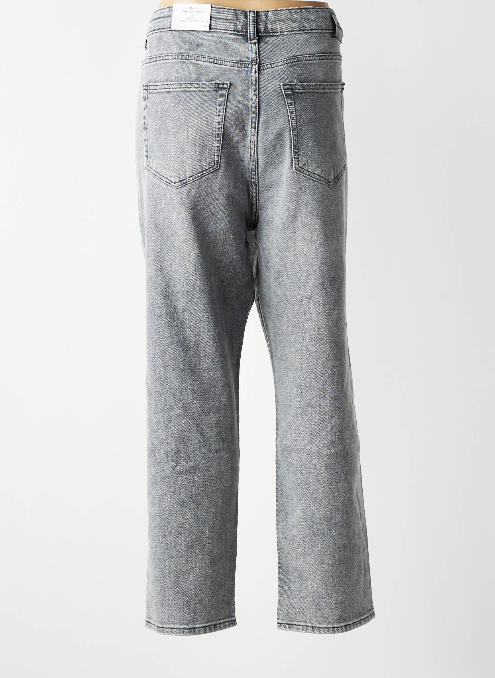 Jeans coupe slim stretch taille normale gris ONLY CARMAKOMA femme