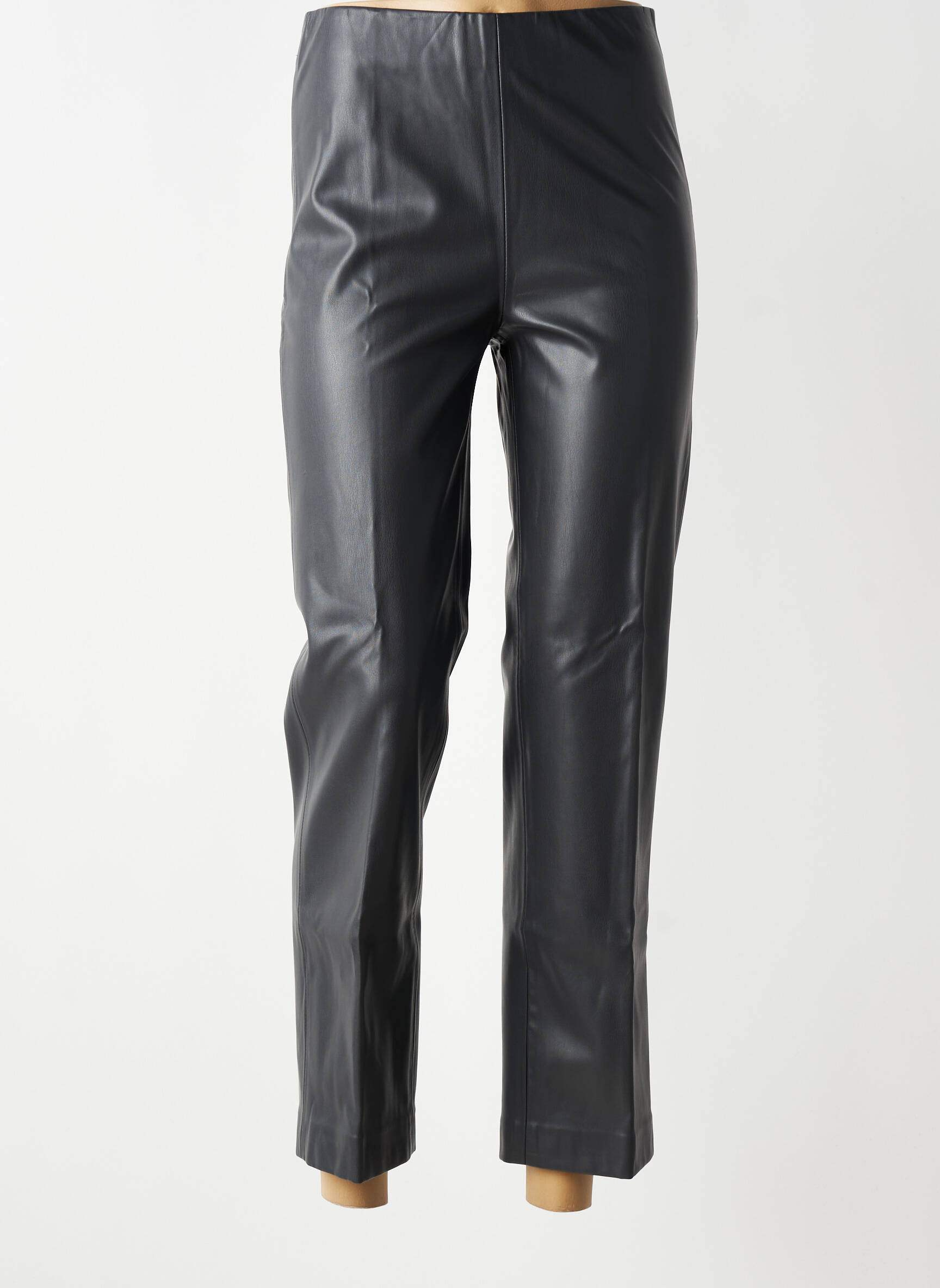 Pantalon droit stretch taille normale gris B.YOUNG femme