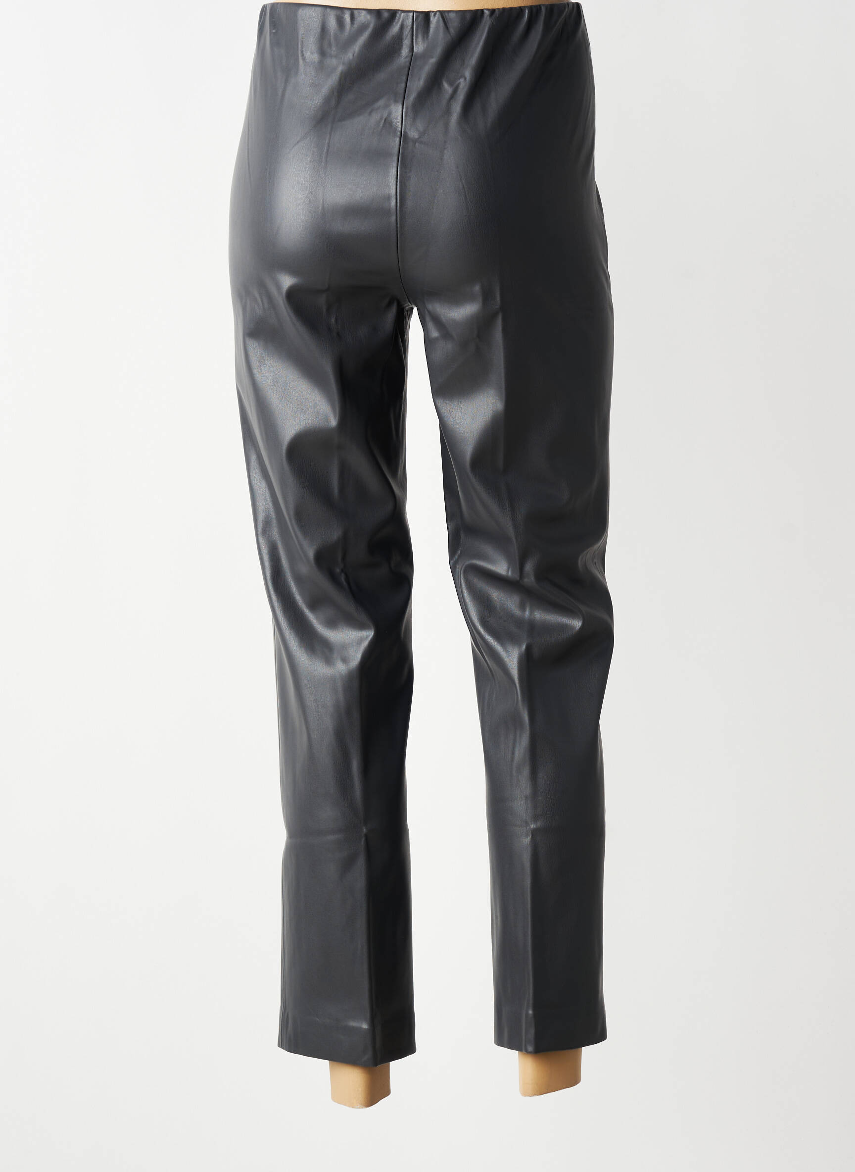 Pantalon droit stretch taille normale gris B.YOUNG femme