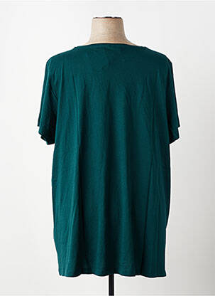 Top stretch manches courtes vert ONLY CARMAKOMA femme