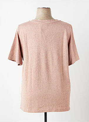 Top stretch manches courtes rose ONLY CARMAKOMA femme