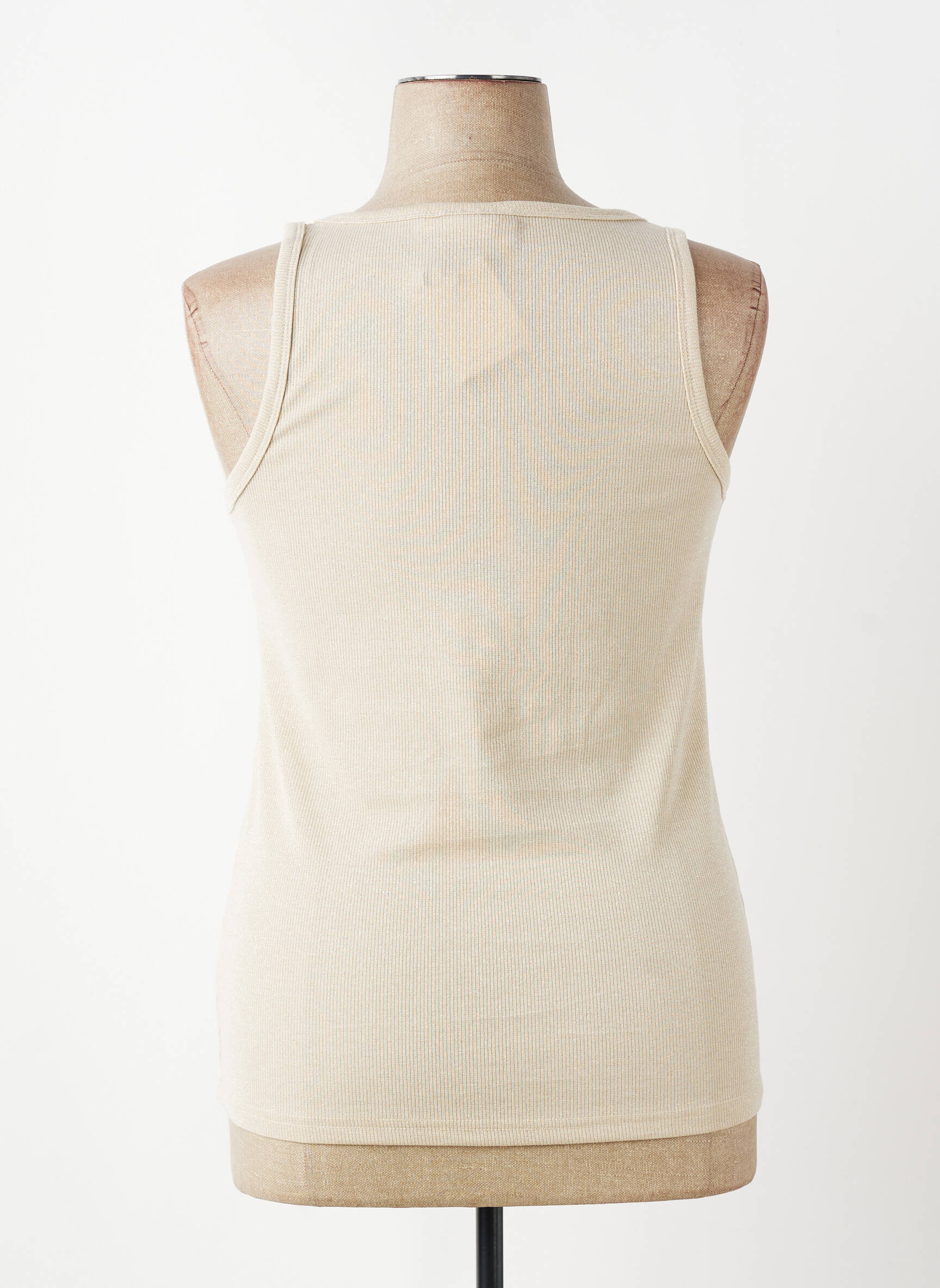 Top stretch sans manche beige ONLY CARMAKOMA femme