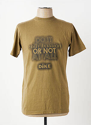T-shirt coupe cintrée manches courtes vert fonce DIKE homme