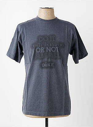 T-shirt coupe cintrée manches courtes gris DIKE homme