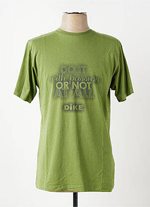 T-shirt coupe cintrée manches courtes vert clair DIKE homme