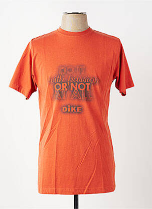 T-shirt coupe cintrée manches courtes orange DIKE homme