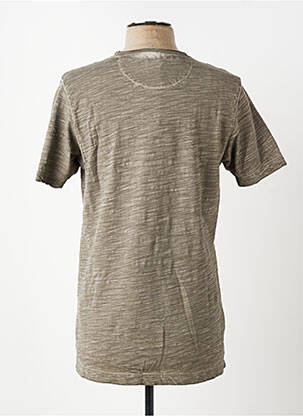 T-shirt tissage chiné manches courtes vert DIKE homme