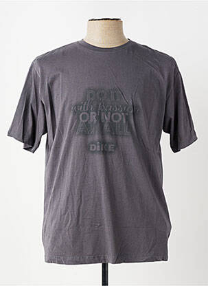 T-shirt coupe cintrée manches courtes gris DIKE homme