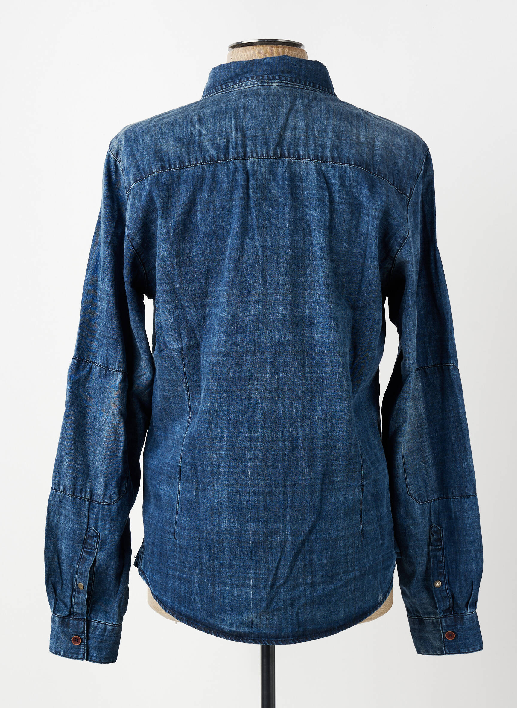Chemise manches longues poches bleu DIKE homme