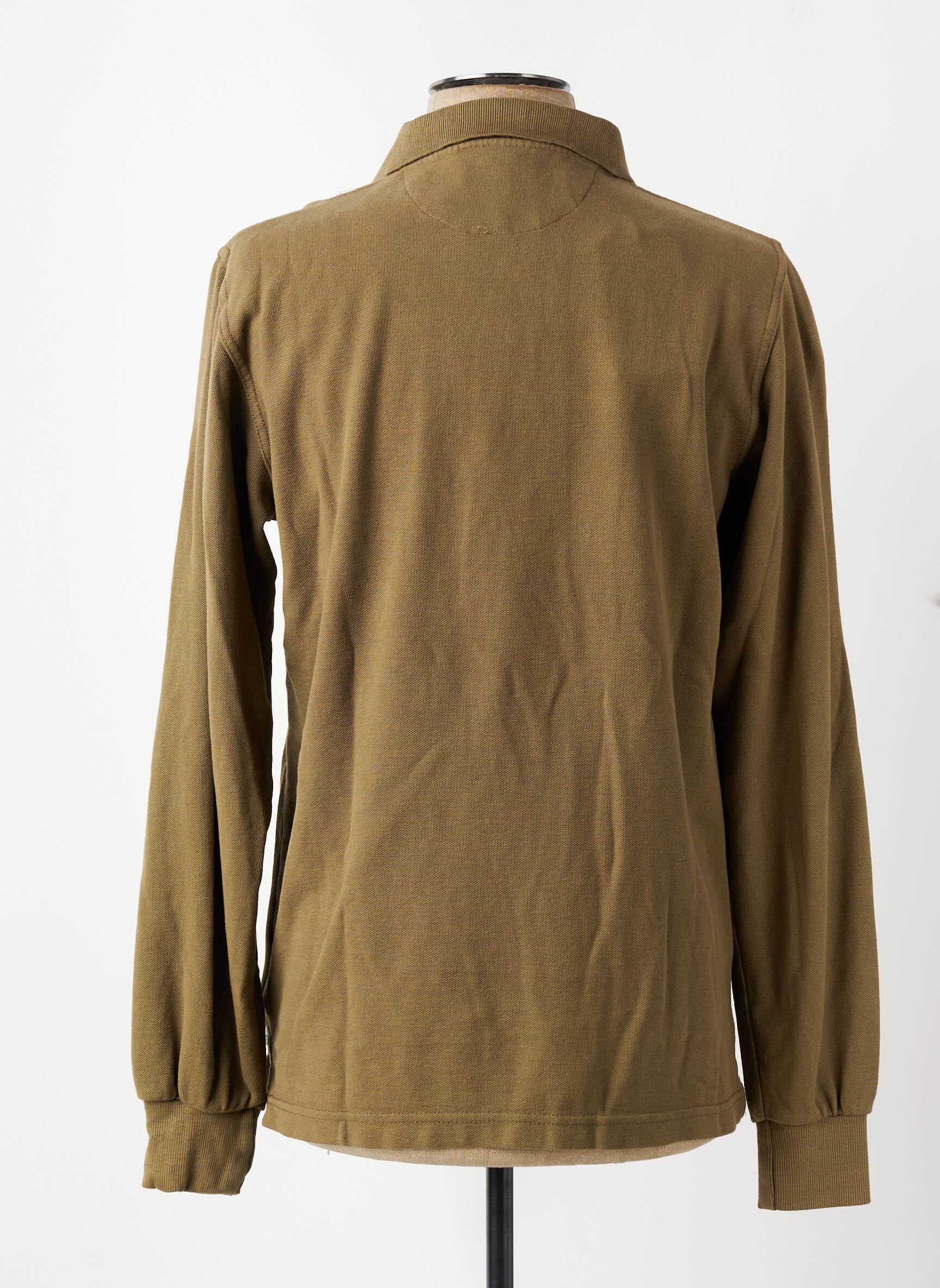 Polo manches longues manches longues vert DIKE homme