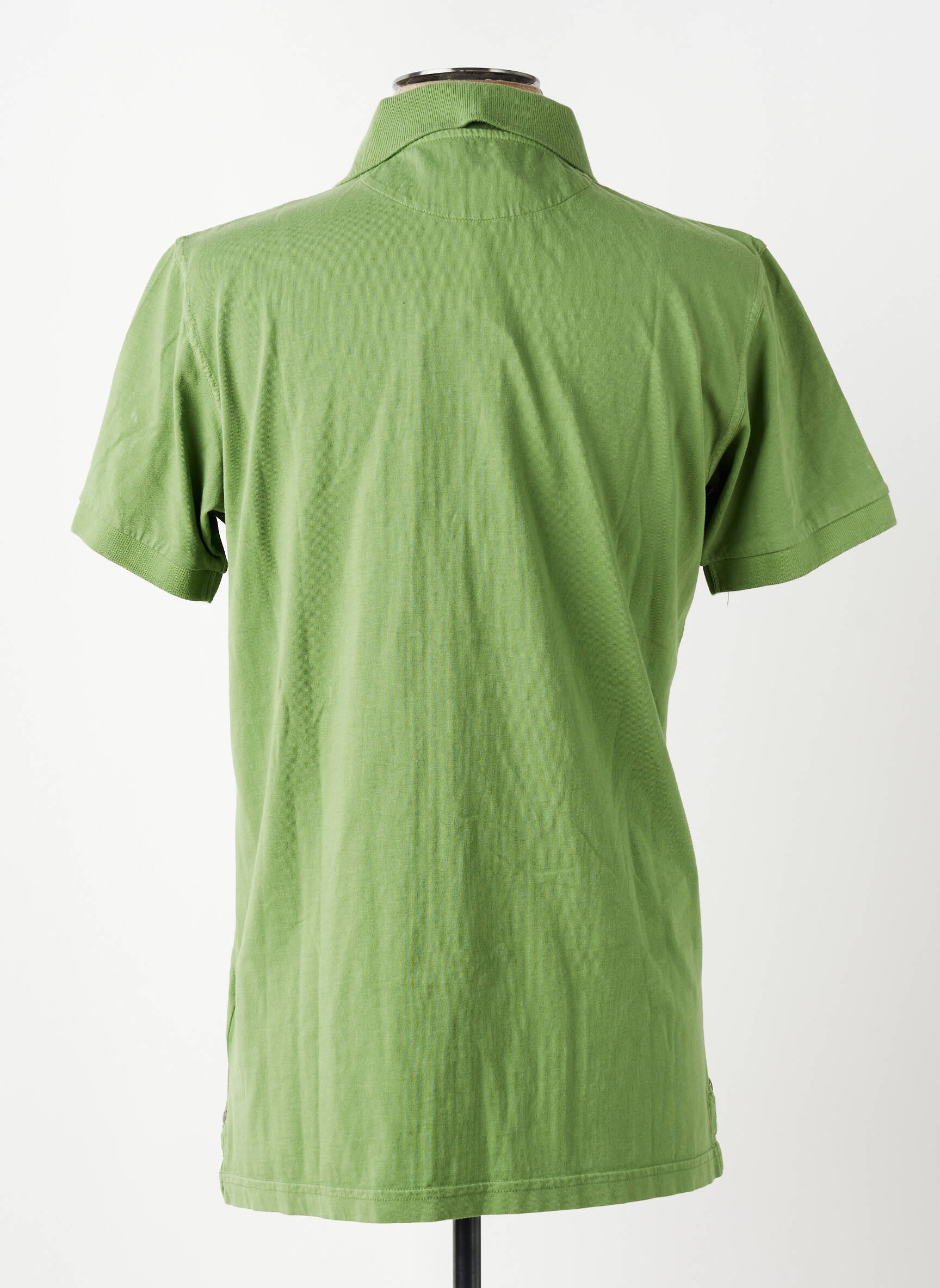 Polo tissage jersey manches courtes vert DIKE homme