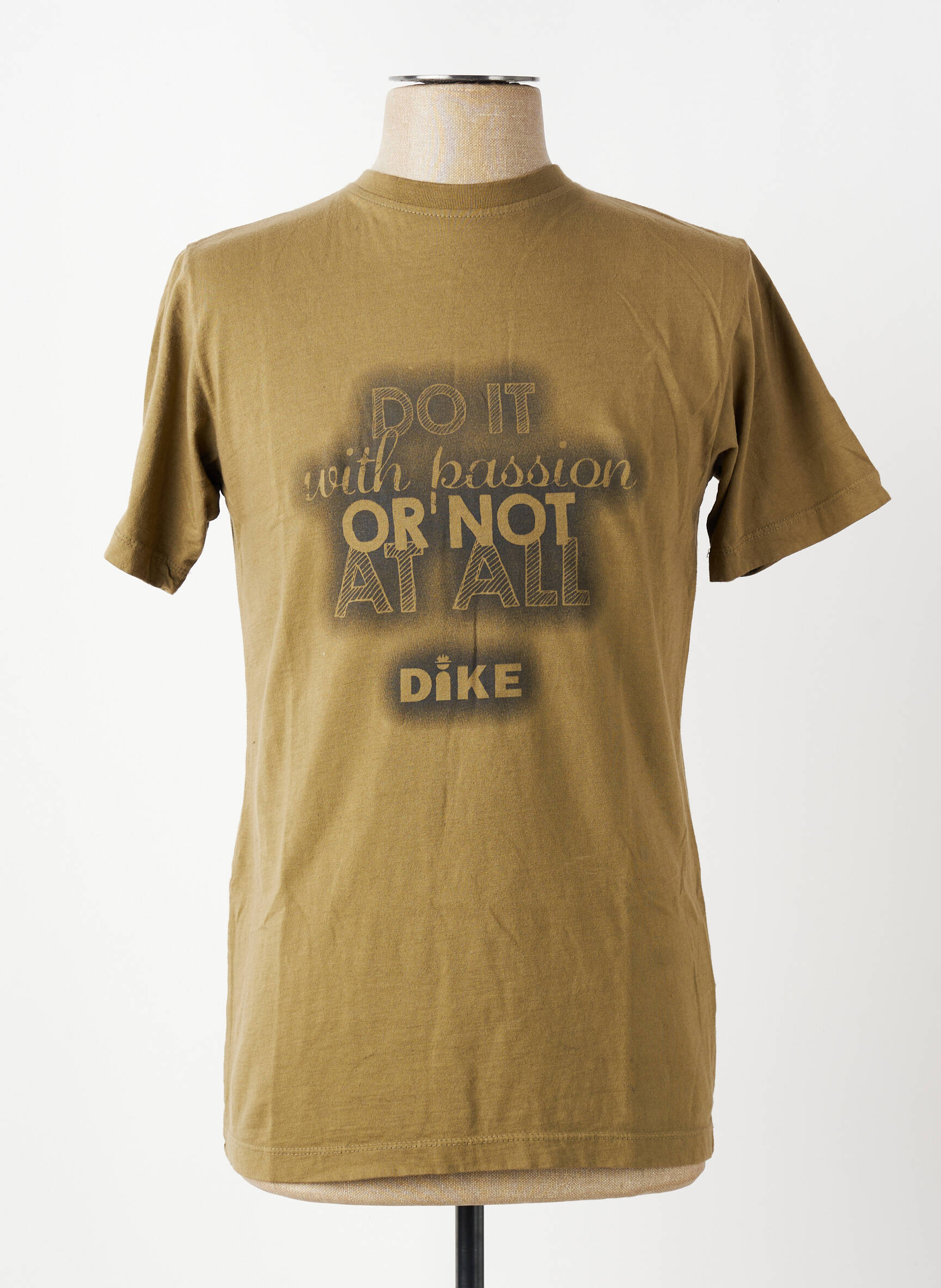 T-shirt coupe cintrée manches courtes vert fonce DIKE homme