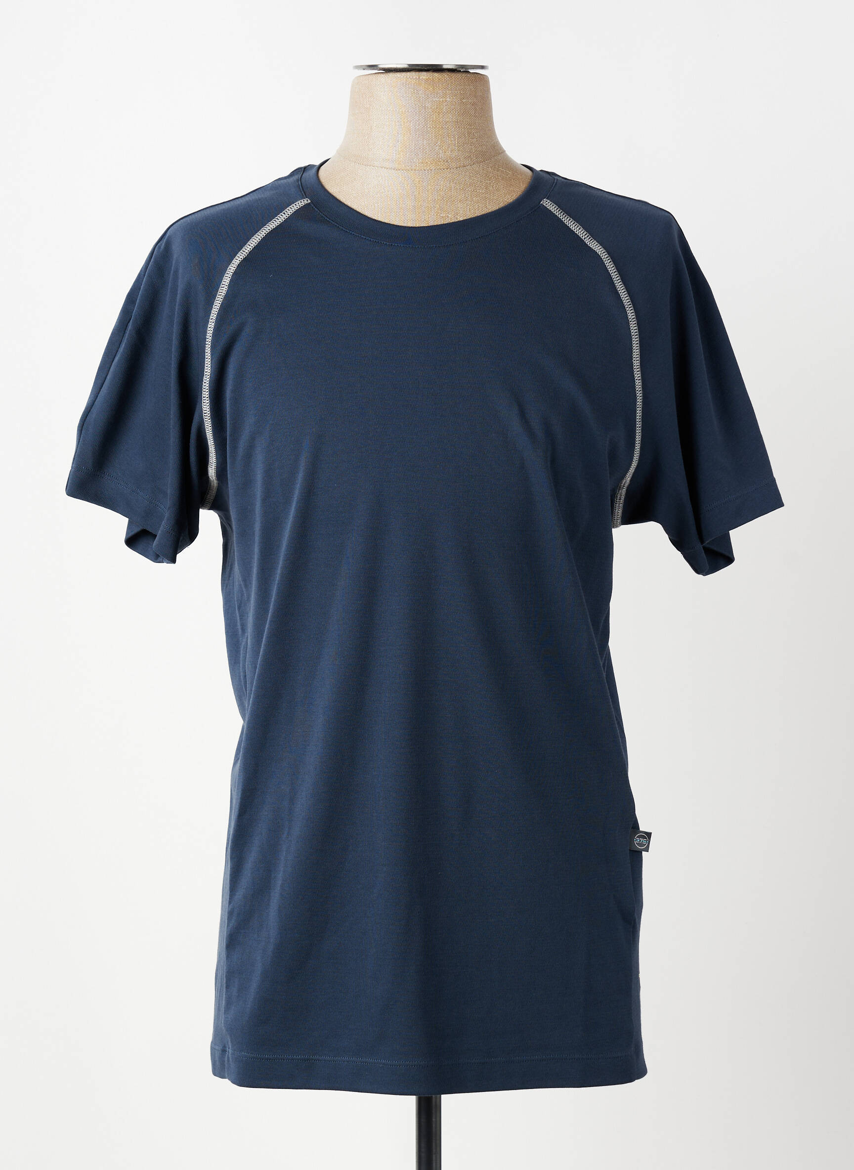T-shirt coupe cintrée manches courtes bleu DIKE homme