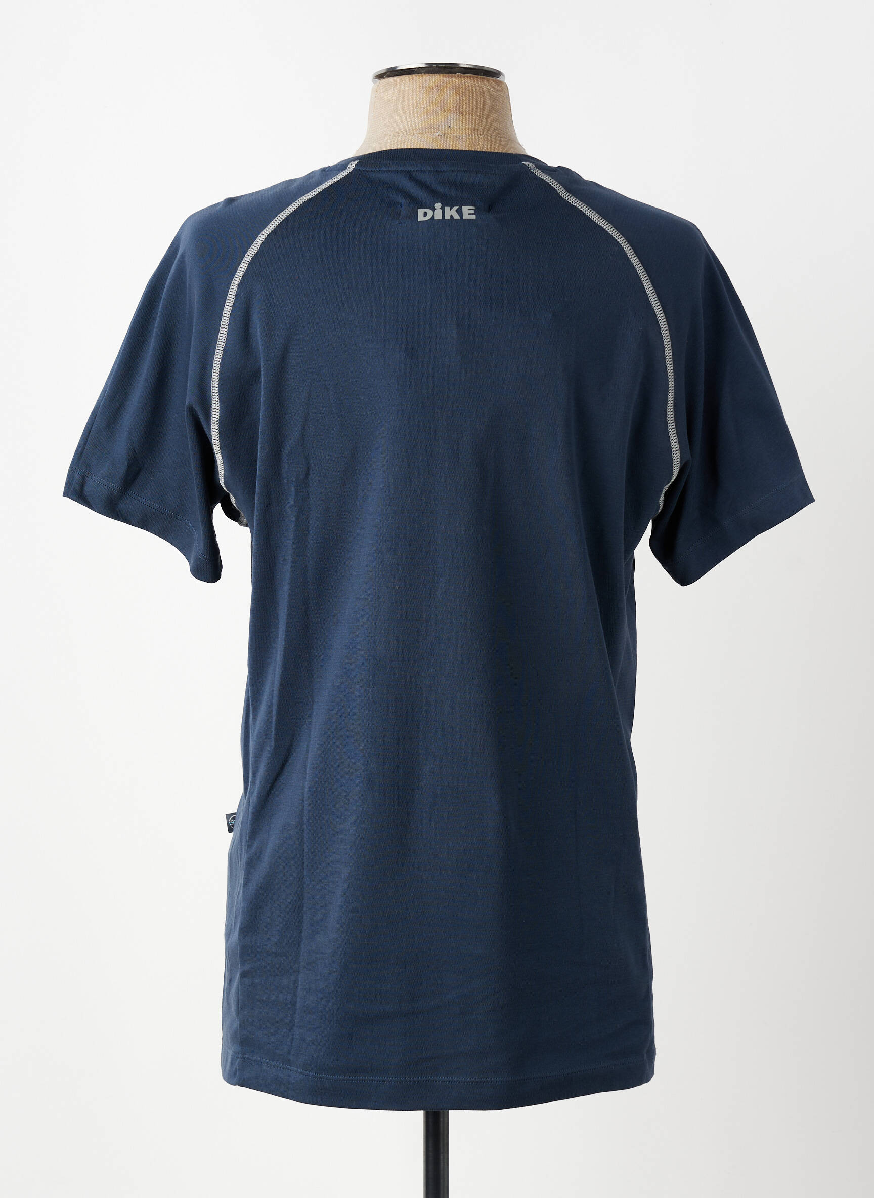 T-shirt coupe cintrée manches courtes bleu DIKE homme