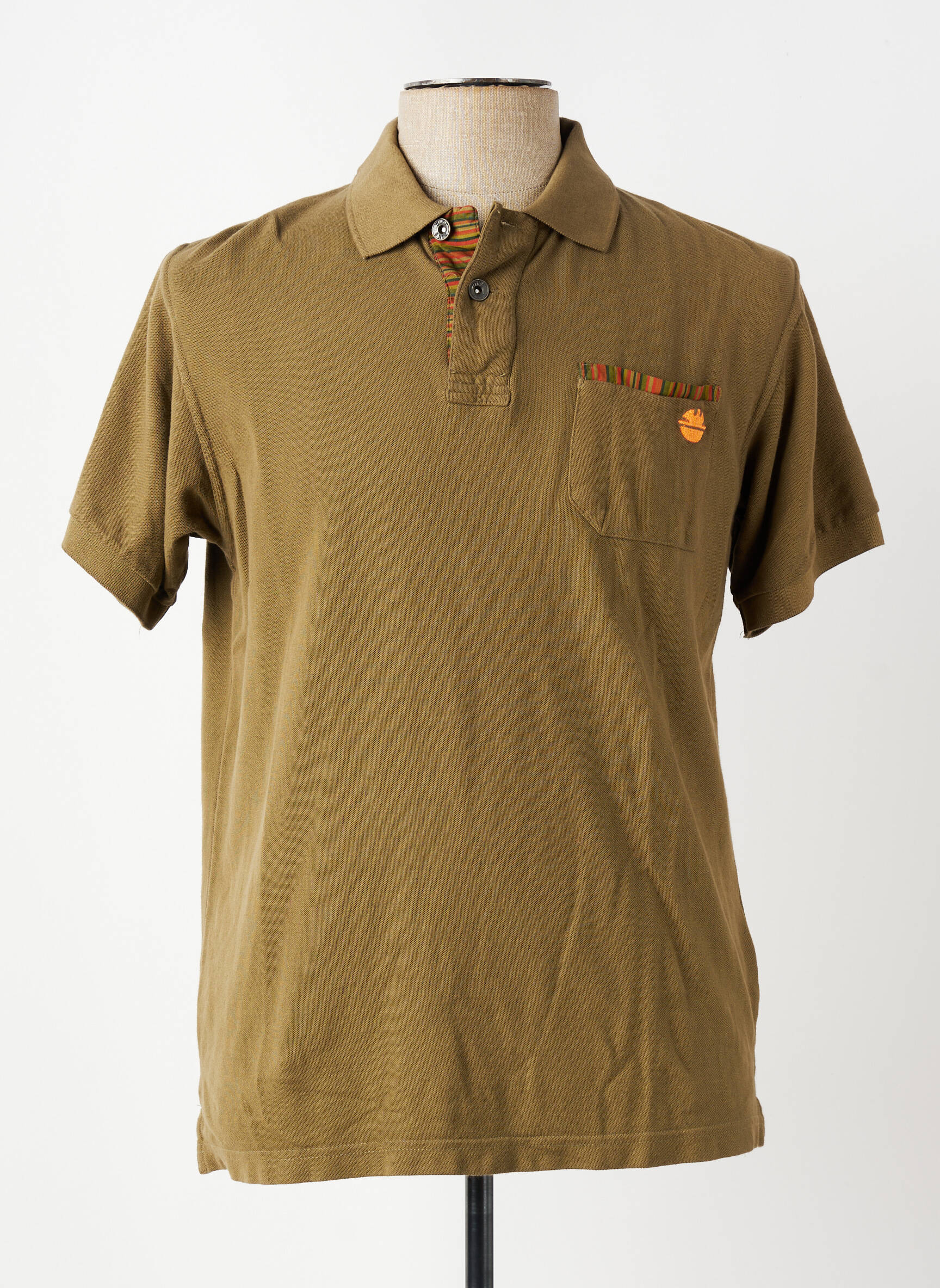 Polo stretch manches courtes vert DIKE homme