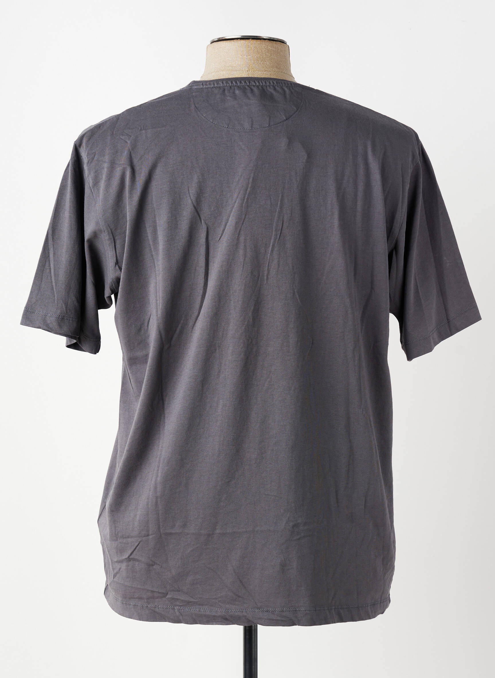 T-shirt coupe cintrée manches courtes gris DIKE homme