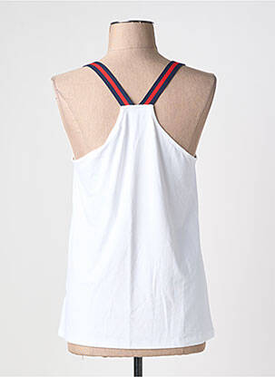 Top stretch sans manche blanc YEST femme