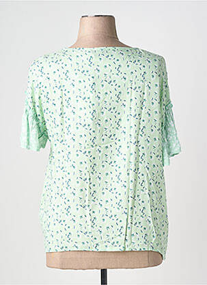 Top imprimé fantaisie manches courtes vert YEST femme
