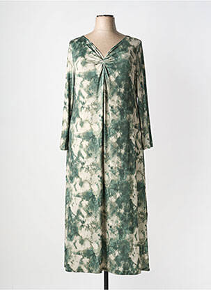 Robe longue manches longues manches longues vert AN II VITO femme