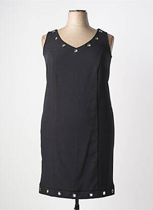 Robe mi-longue sans manche sans manche noir AN II VITO femme