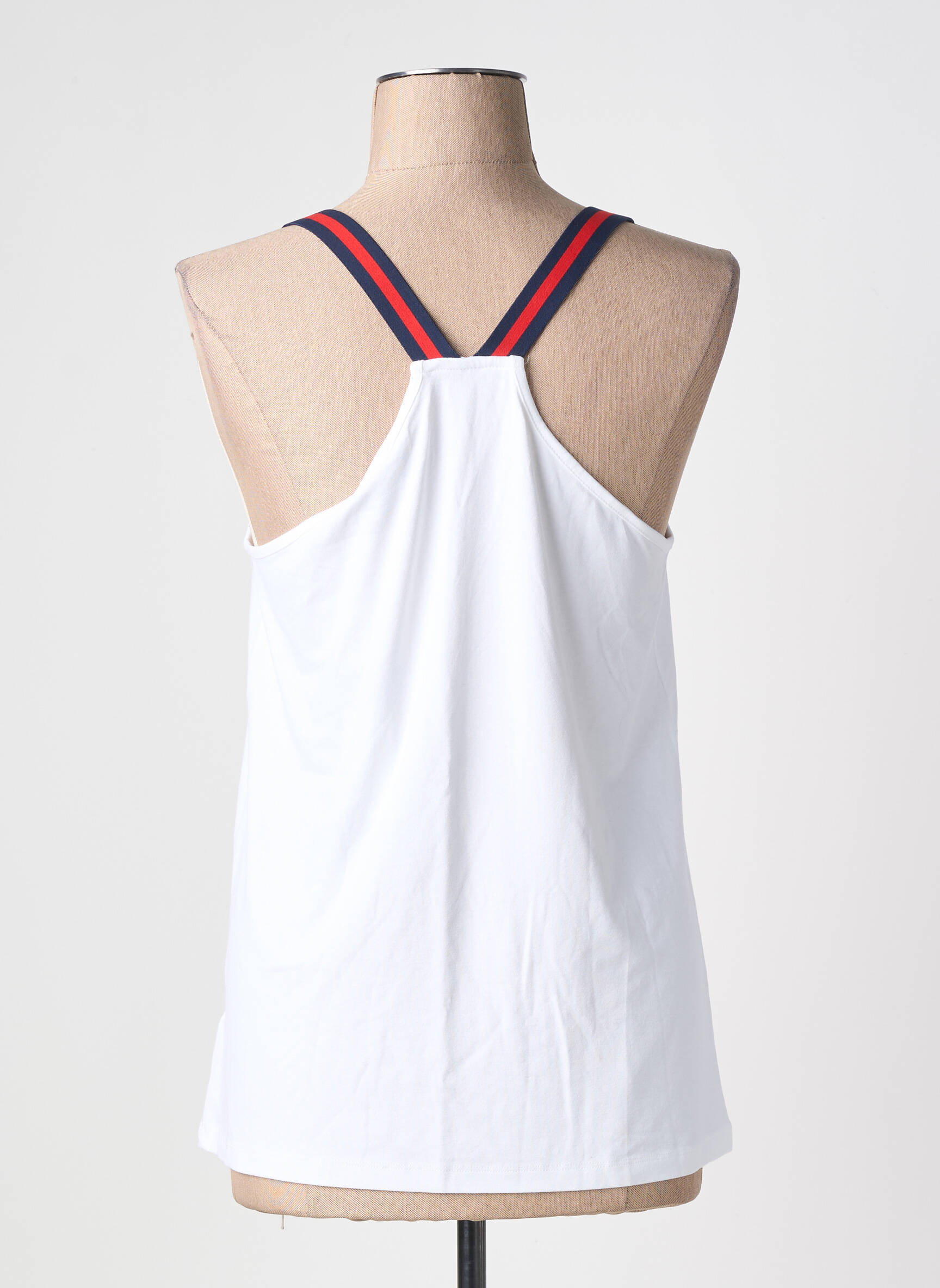 Top stretch sans manche blanc YEST femme