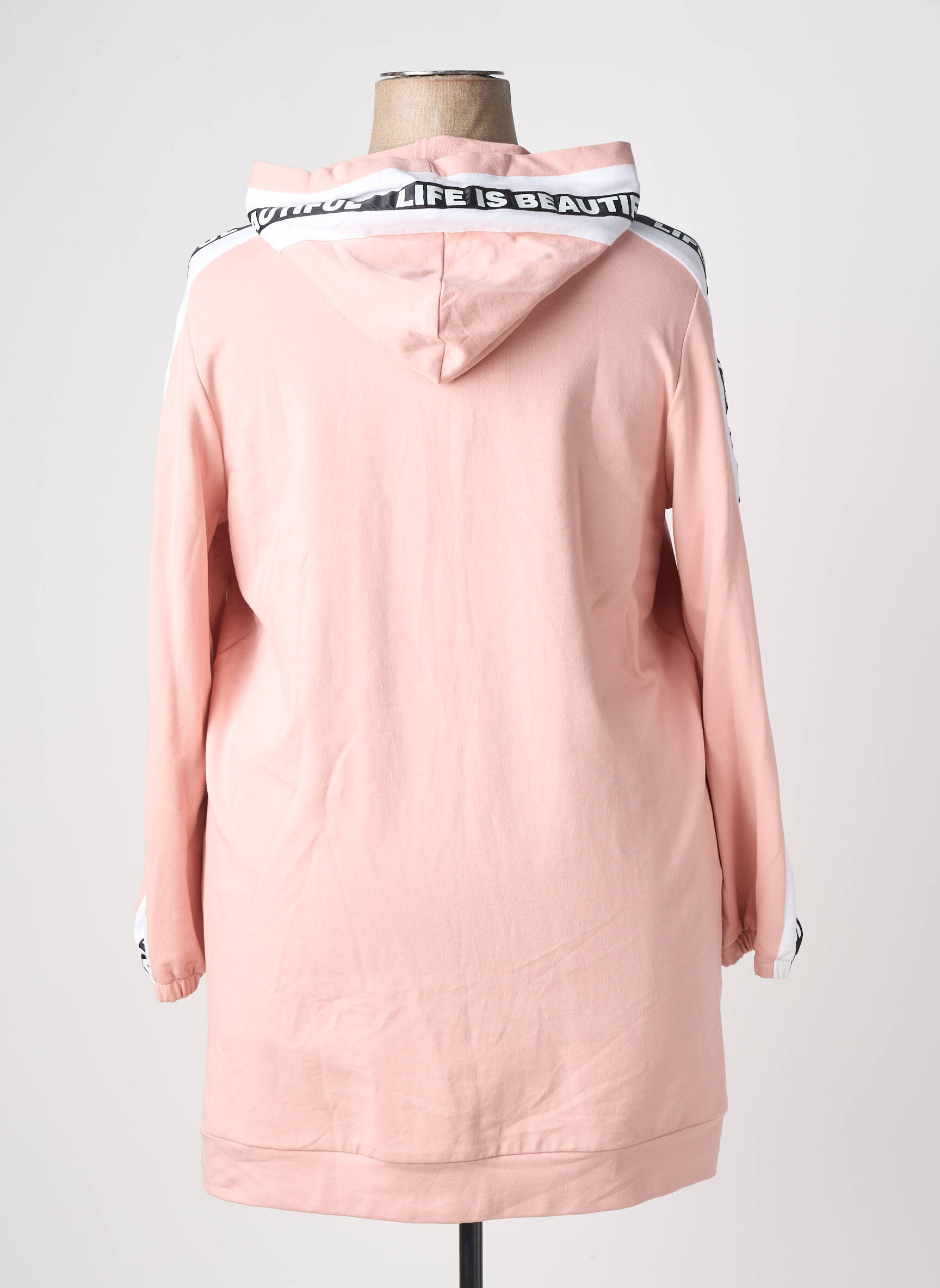 Veste casual coupe droite rose AN II VITO femme