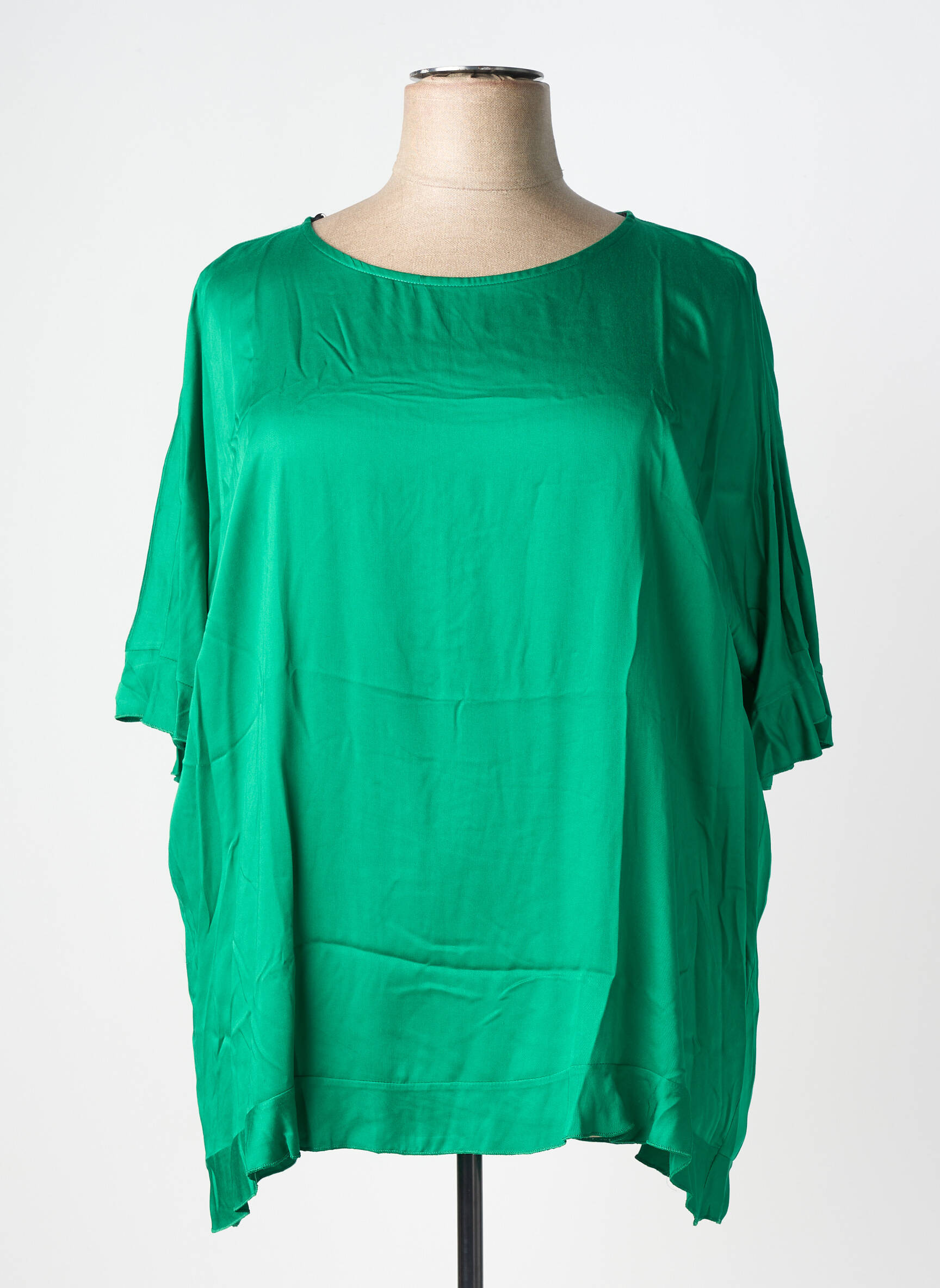 Top manches courtes manches courtes vert AN II VITO femme