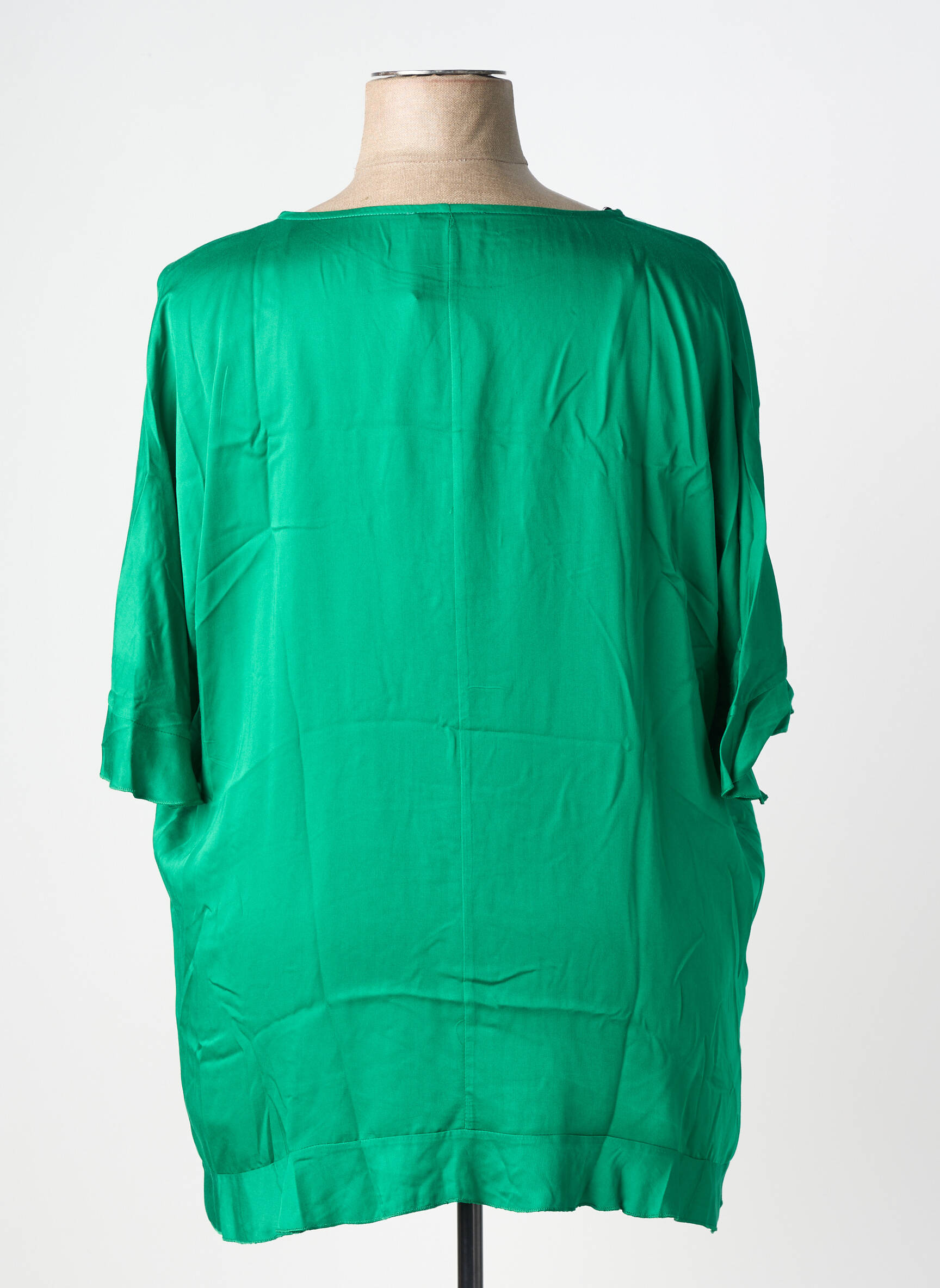 Top manches courtes manches courtes vert AN II VITO femme