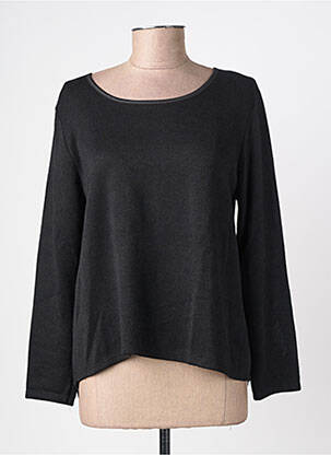 Pull tunique col rond manches longues noir DREAM VALLEY femme