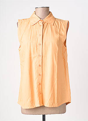 Chemisier coupe droite sans manche orange MD'M femme
