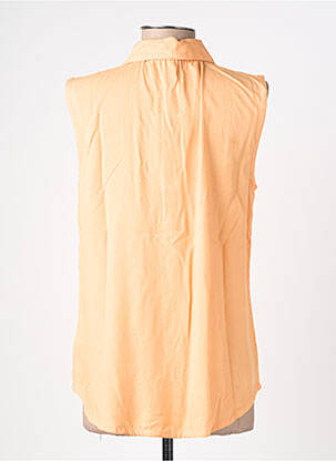 Chemisier coupe droite sans manche orange MD'M femme