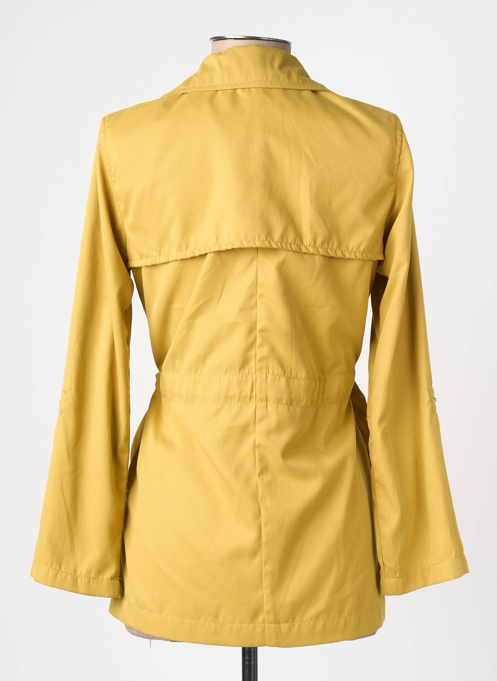 Trench tissage popeline sans capuche jaune TIFFOSI femme