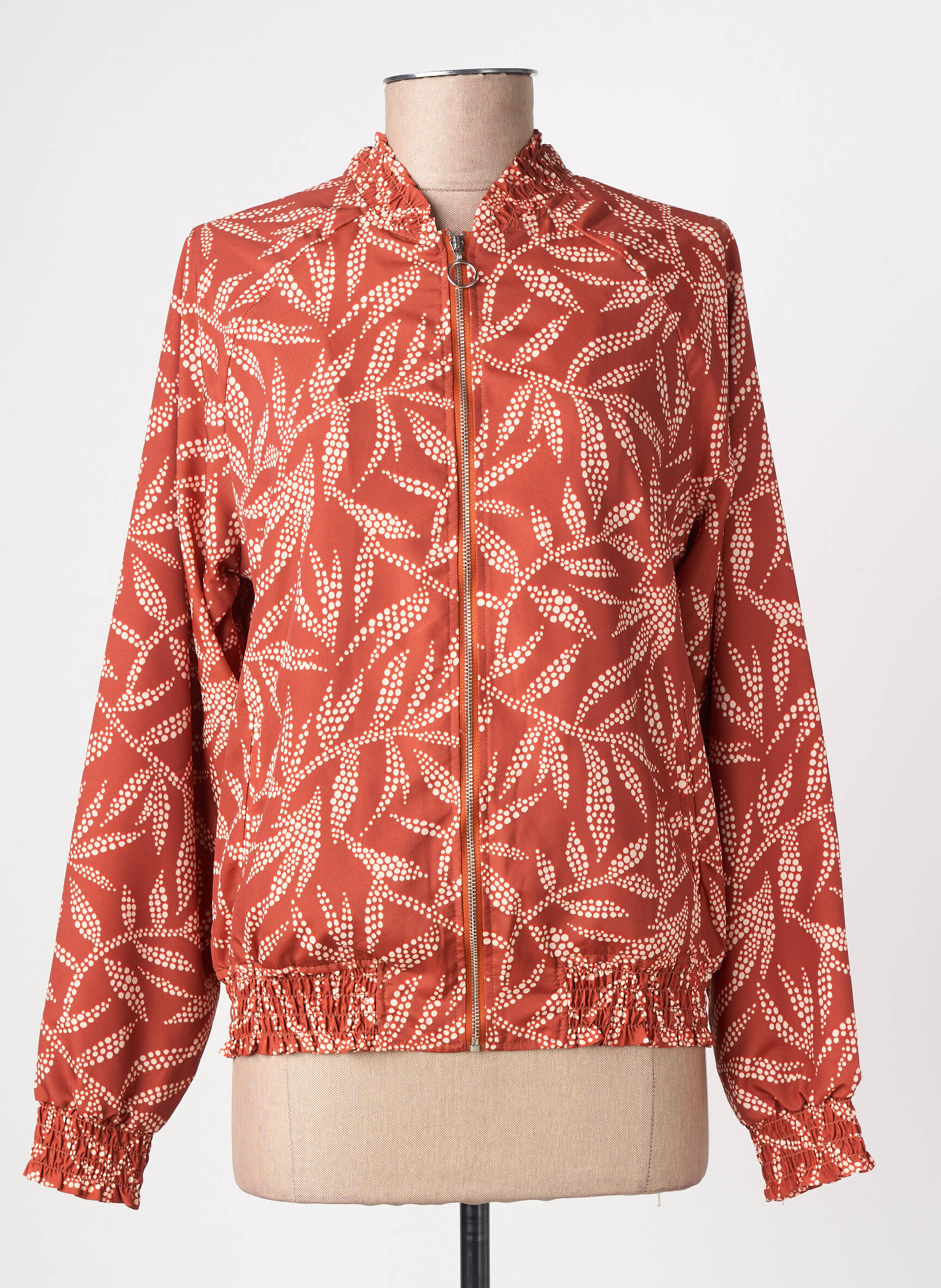 Blouson effet matière satinée orange TIFFOSI femme